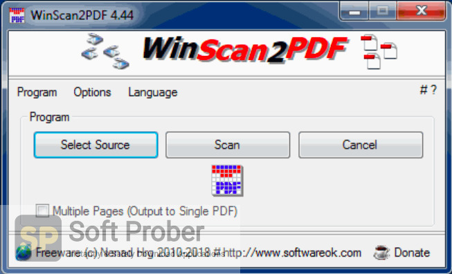 WinScan2PDF 8.61 for mac download