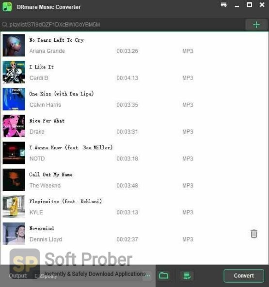 DRmare Music Converter for Spotify 2021 Direct Link Download Softprober.com