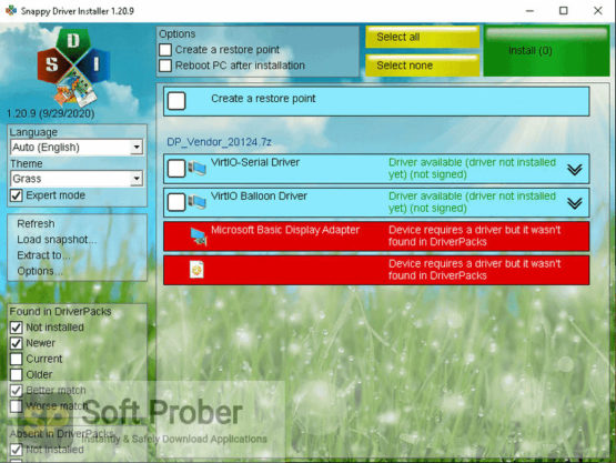 Snappy Driver Installer 2021 Direct Link Download Softprober.com