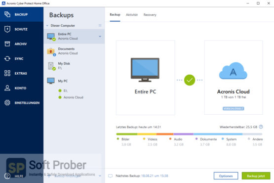 Acronis Cyber Protect Home Office 2021 Latest Version Download Softprober.com