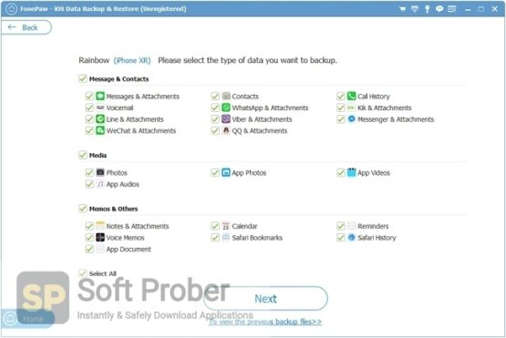FonePaw iOS Data Backup and Restore 2021 Offline Installer Download Softprober.com