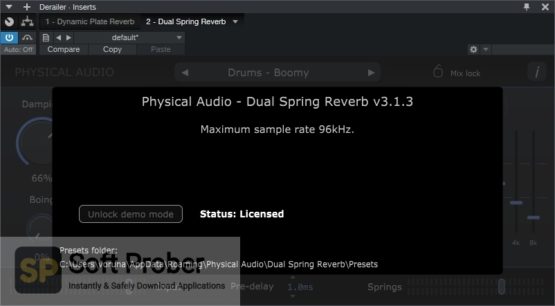 Physical Audio Dual Spring Reverb Offline Installer Download Softprober.com