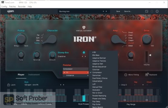 uJAM Virtual Guitarist IRON 2 Offline Installer Download Softprober.com