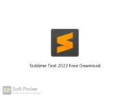 Sublime Text 2022 Free Download Softprober.com
