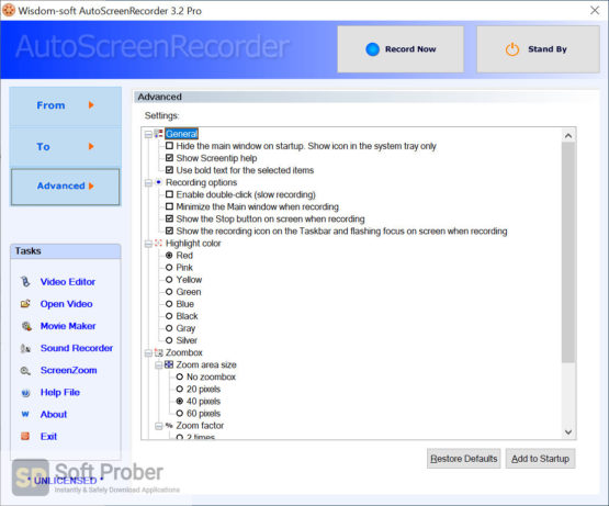 AutoScreenRecorder Pro 5 2022 Offline Installer Download Softprober.com