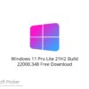Windows 11 Pro Lite 21H2 Build 22000.348 Free Download
