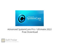 Advanced SystemCare Pro _ Ultimate 2022 Free Download-Softprober.com