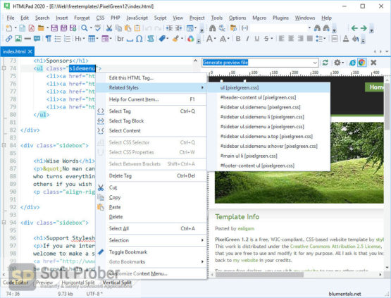 Blumentals HTMLPad 2022 Direct Link Download-Softprober.com