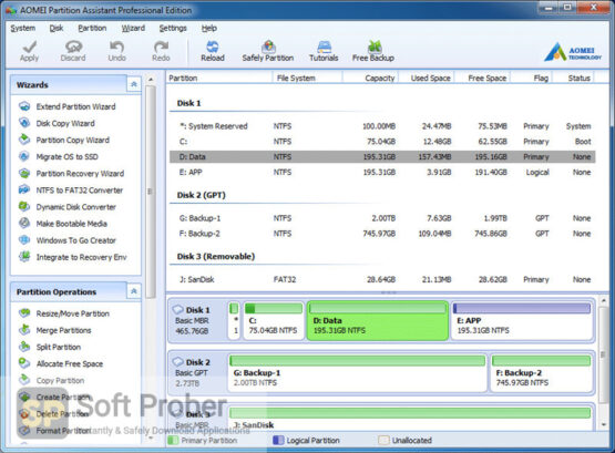 AOMEI Partition Assistant 2022 Offline Installer Download-Softprober.com
