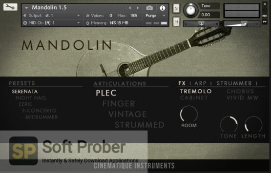 Cinematique Instruments Mandolin Latest Version Download-Softprober.com