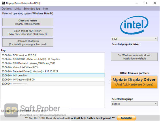 Display Driver Uninstaller 2022 Latest Version Download-Softprober.com