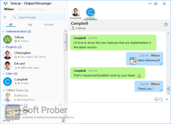 Output Messenger 2022 Offline Installer Download-Softprober.com