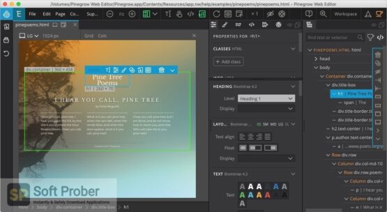 Pinegrow Web Editor Pro 2022 Offline Installer Download-Softprober.com