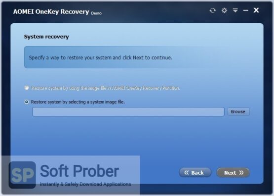 AOMEI OneKey Recovery Professional 2022 Offline Installer Download-Softprober.com