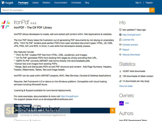 IronSoftware IronPdf 2022 Offline Installer Download-Softprober.com