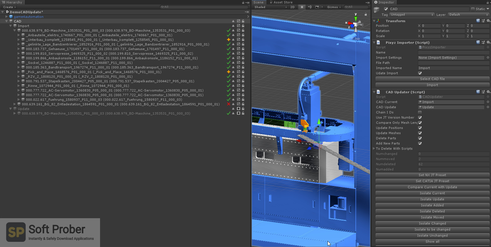 PiXYZ Studio Technical Setup Details