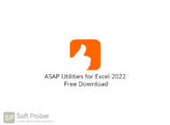 ASAP Utilities for Excel 2022 Free Download-Softprober.com