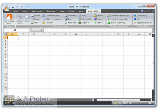 ASAP Utilities for Excel 2022 Latest Version Download-Softprober.com