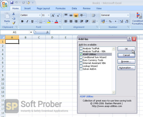 ASAP Utilities for Excel 2022 Offline Installer Download-Softprober.com