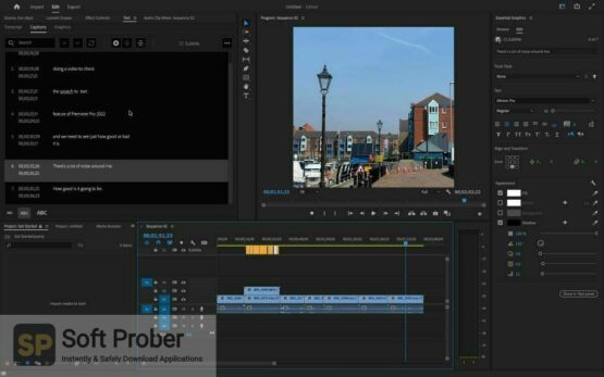 Adobe Speech to Text for Premiere Pro 2023 Offline Installer Download-Softprober.com