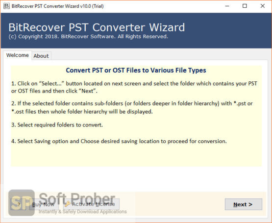 BitRecover PST Converter Wizard 2022 Direct Link Download-Softprober.com