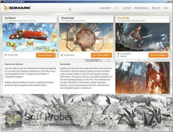 Futuremark 3DMark 2022 Professional Direct Link Download-Softprober.com