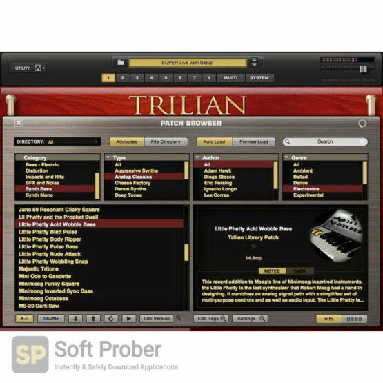Spectrasonics Trilian Factory Library Offline Installer Download-Softprober.com
