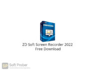 ZD Soft Screen Recorder 2022 Free Download-Softprober.com