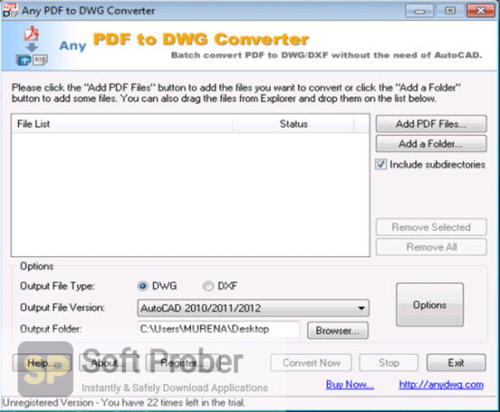AutoDWG PDF to DWG Converter Pro 2022 Offline Installer Download-Softprober.com