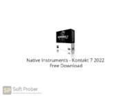 Native Instruments Kontakt 7 2022 Free Download-Softprober.com