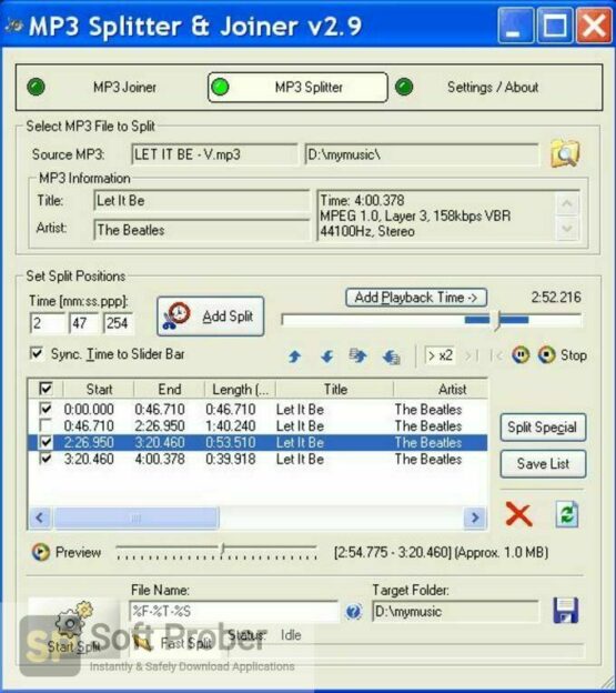 HooTech MP3 Splitter Joiner Pro 2023 Latest Version Download-Softprober.com