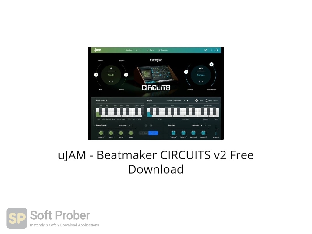 uJAM Beatmaker CIRCUITS v2 2023 Free Download SoftProber